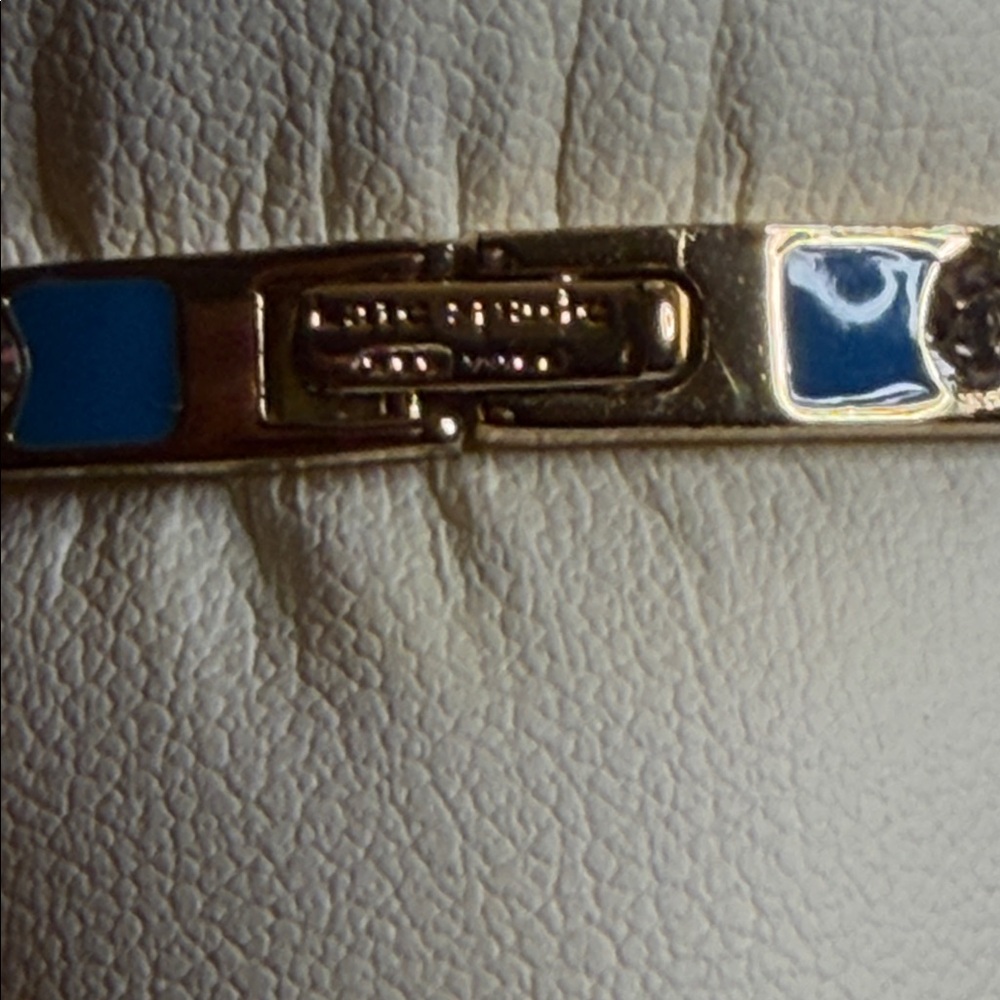 kate spade Blue Enamel Bangle with Crystal Accents - Picture 2 of 5